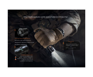 Фонарь тактический ручной Fenix PD36R ACE 3000 лм